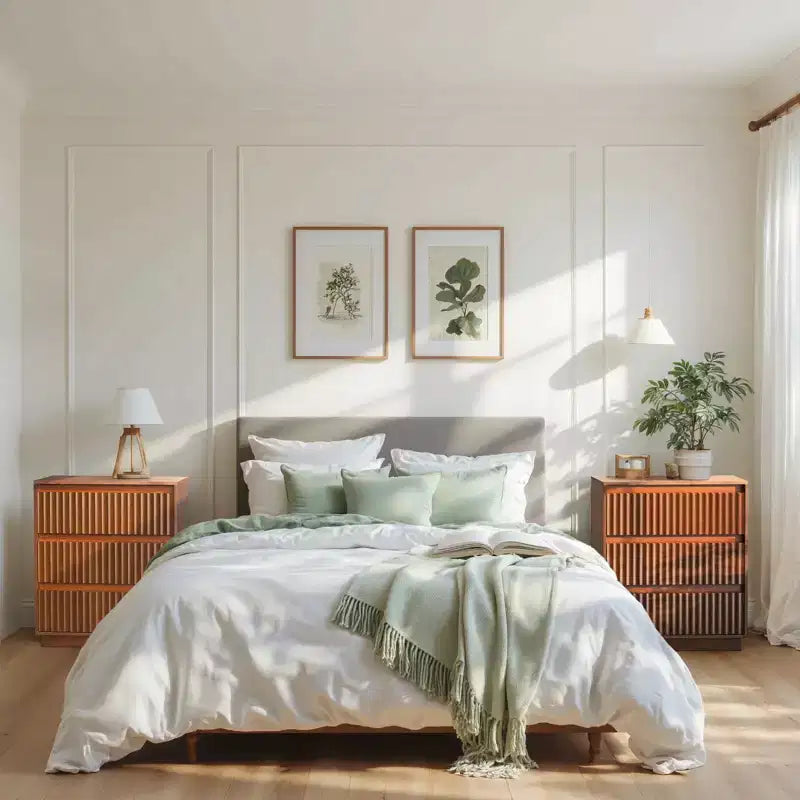Commode à 3 tiroirs de 27,5 po de large avec panneau cannelé ondulé