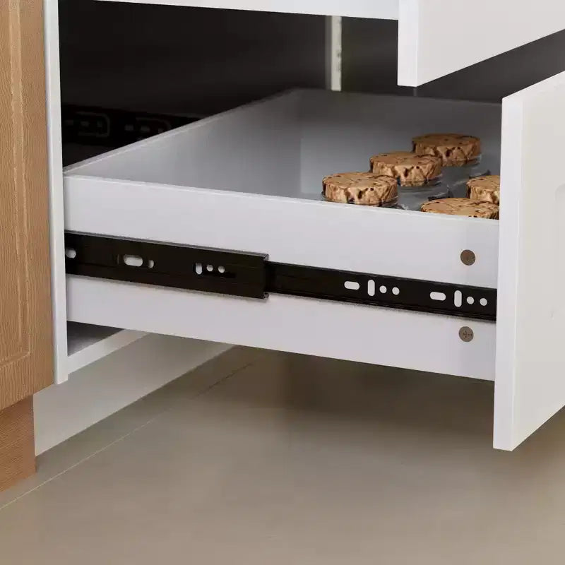 Meuble de cuisine blanc polyvalent, armoire murale, garde-manger