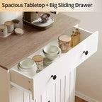 Buffet de cuisine moderne en bois de 75 cm avec rangement