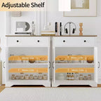 Buffet de cuisine moderne en bois de 75 cm avec rangement