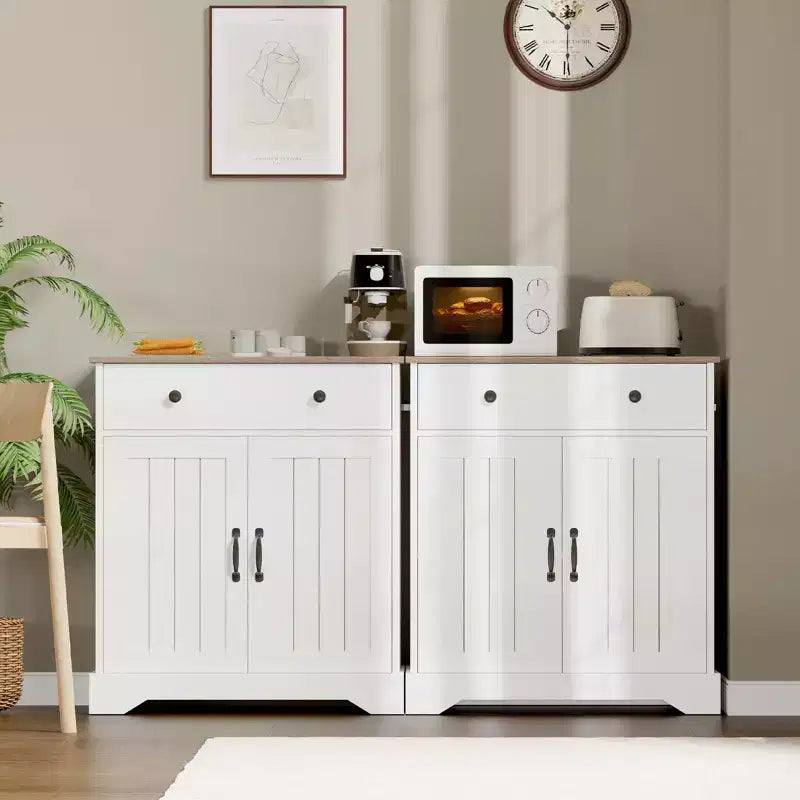 Buffet de cuisine moderne en bois de 75 cm avec rangement