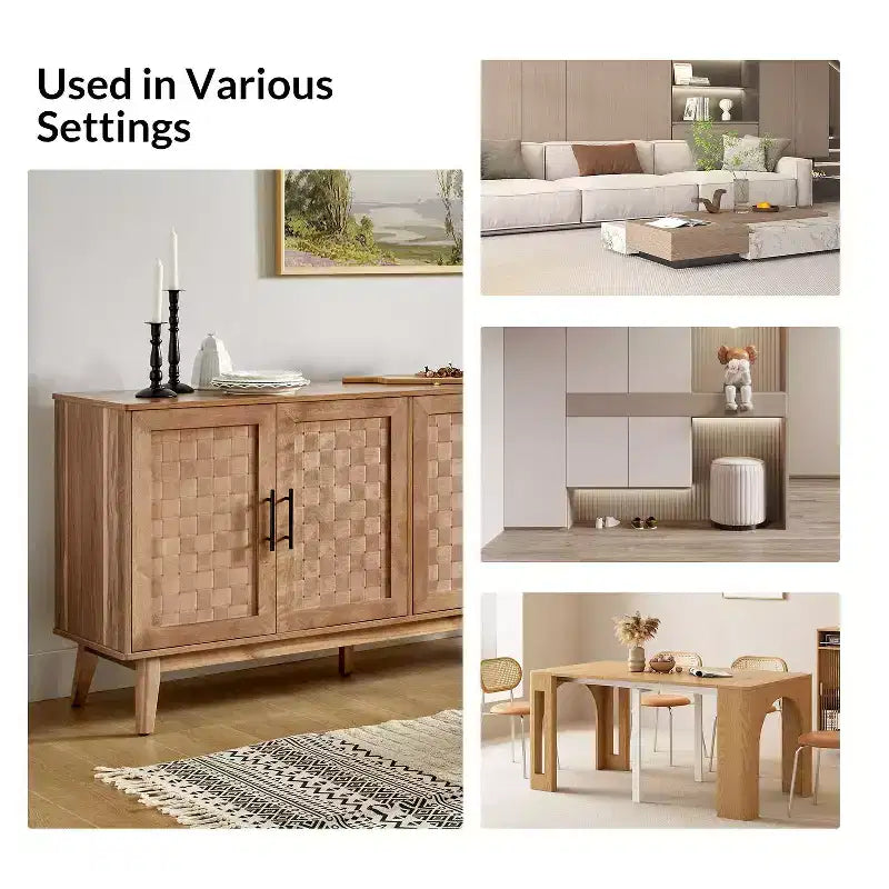 Buffet large Kay Modern 63 avec pieds réglables