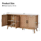 Buffet large Kay Modern 63 avec pieds réglables