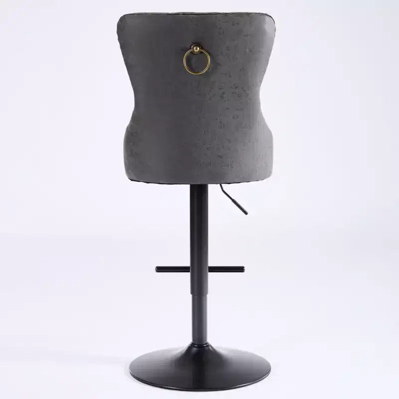 Tabourets de bar pivotants réglables capitonnés avec repose-pieds et base en métal