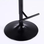 Tabourets de bar pivotants réglables capitonnés avec repose-pieds et base en métal