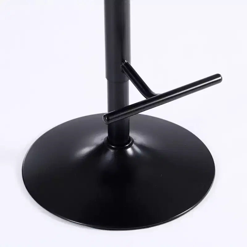 Tabourets de bar pivotants réglables capitonnés avec repose-pieds et base en métal