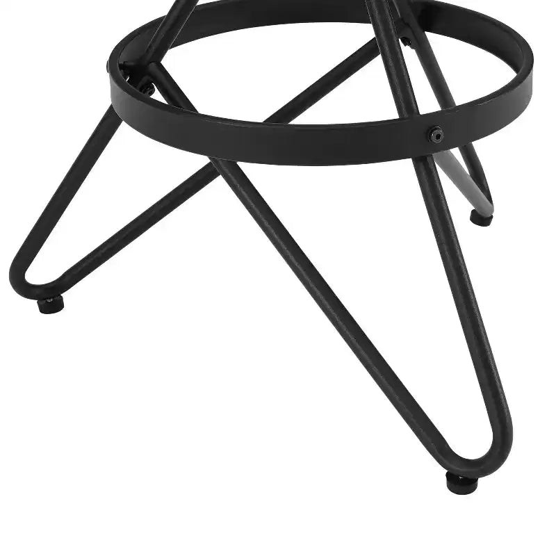 Tabourets de bar pivotants à hauteur réglable Kalen Marron/Noir mat