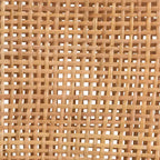 Tabouret de bar à hauteur de comptoir Lesia en rotin et bois, naturel/noyer