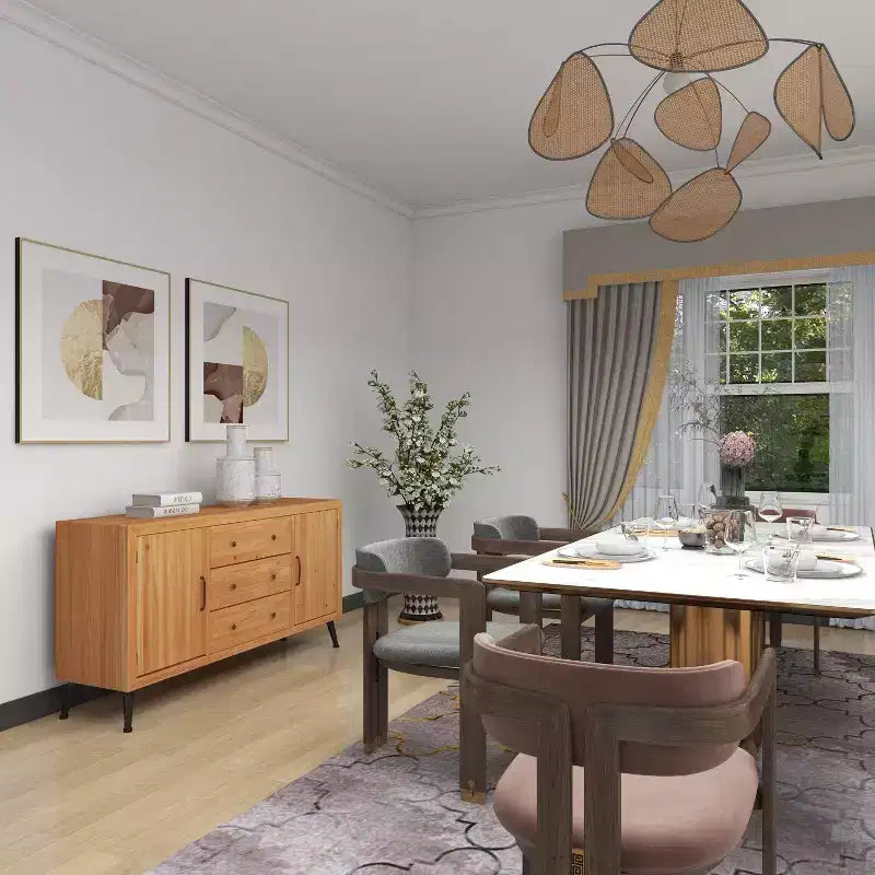 Buffet de ferme avec rangement, meuble de rangement en bois avec portes vitrées
