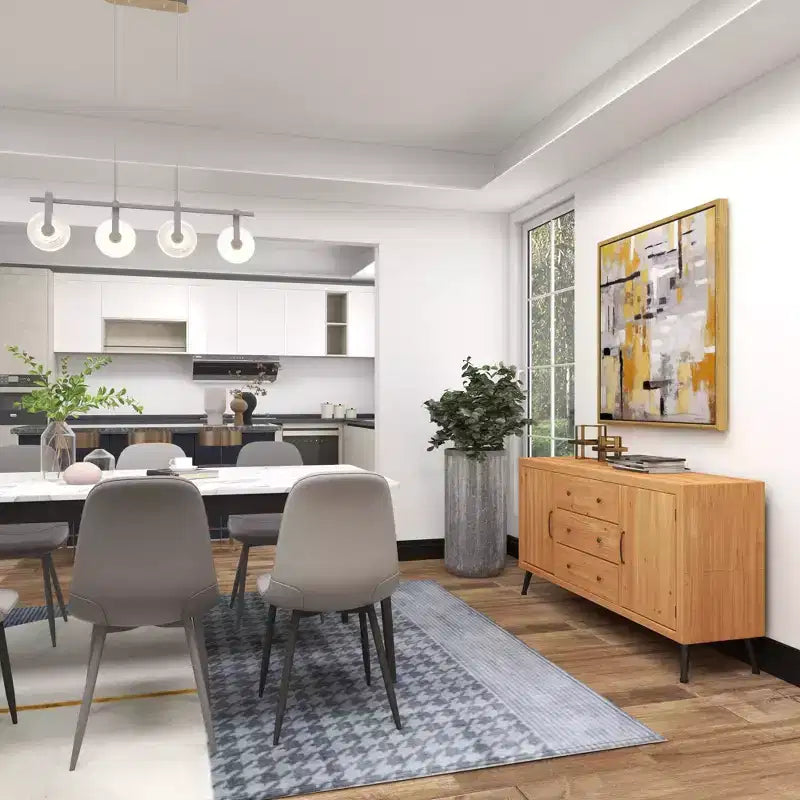 Buffet de ferme avec rangement, meuble de rangement en bois avec portes vitrées
