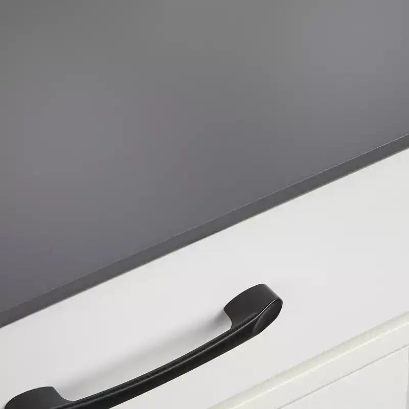 Meuble buffet 2 portes Dalton de style ferme moderne blanc/gris anthracite