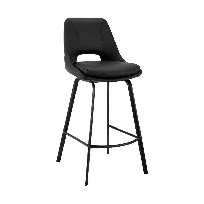 30 Carise Swivel Counter Height Barstool with Faux Leather - Armen Living