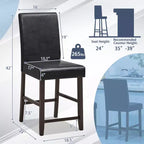 Tabourets de bar de 63,5 cm de hauteur pour comptoir