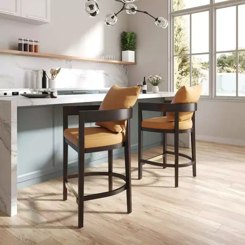 Tabouret de bar hauteur comptoir en bois de hêtre Ritz