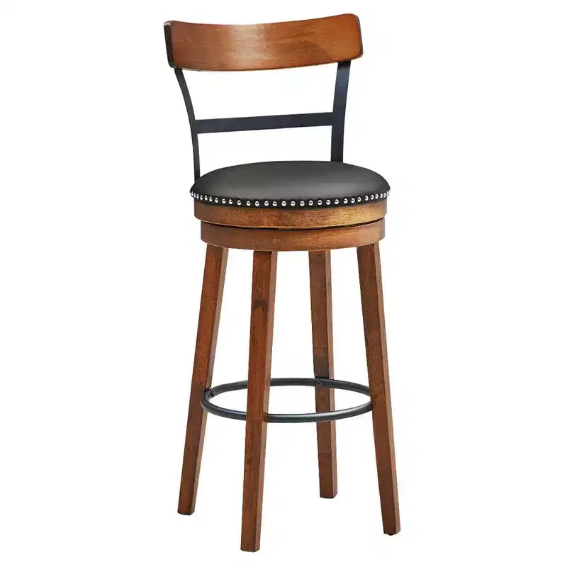 Chaise de bar pivotante de 77,5 cm pour salle à manger