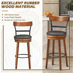 Chaise de bar pivotante de 77,5 cm pour salle à manger