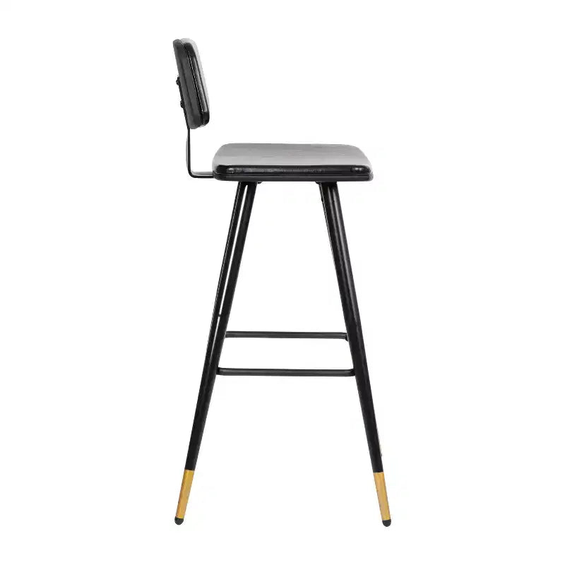 Tabourets de bar en similicuir Tabourets rembourrés contemporains