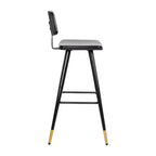 Tabourets de bar en similicuir Tabourets rembourrés contemporains