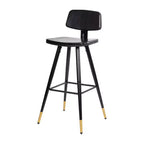 Tabourets de bar en similicuir Tabourets rembourrés contemporains