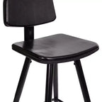 Tabourets de bar en similicuir Tabourets rembourrés contemporains