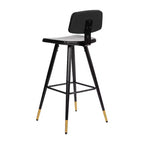 Tabourets de bar en similicuir Tabourets rembourrés contemporains