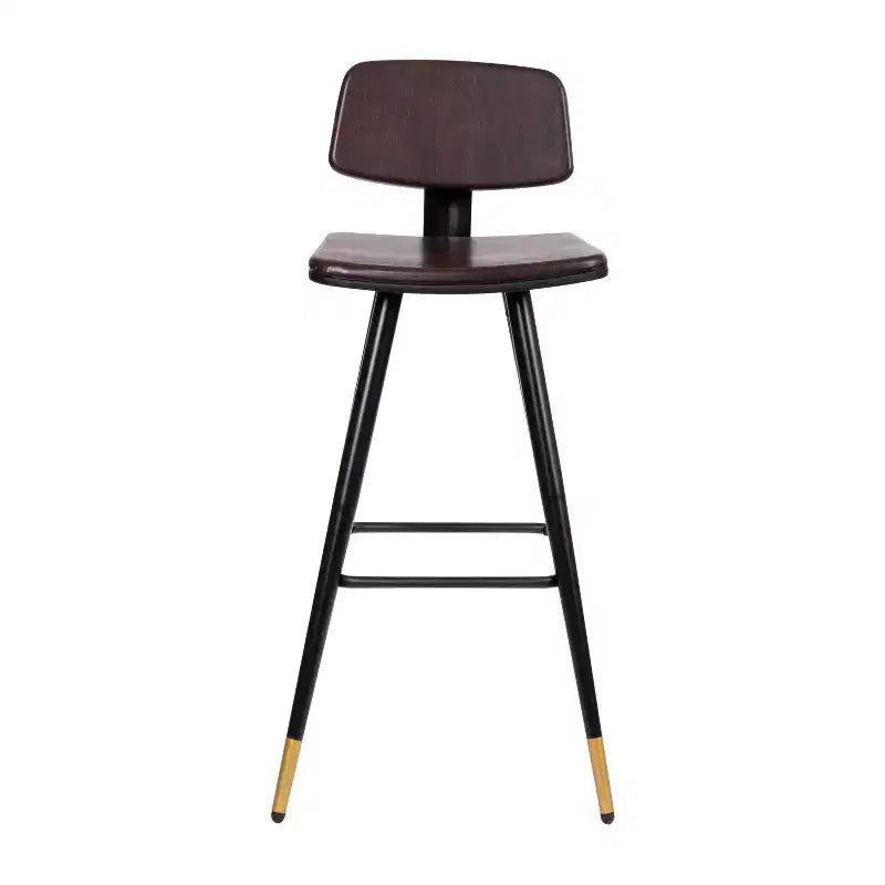 Tabourets de bar en similicuir Tabourets rembourrés contemporains