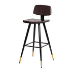 Tabourets de bar en similicuir Tabourets rembourrés contemporains