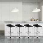 Tabouret de bar pivotant en cuir PU, chaises de comptoir de cuisine réglables
