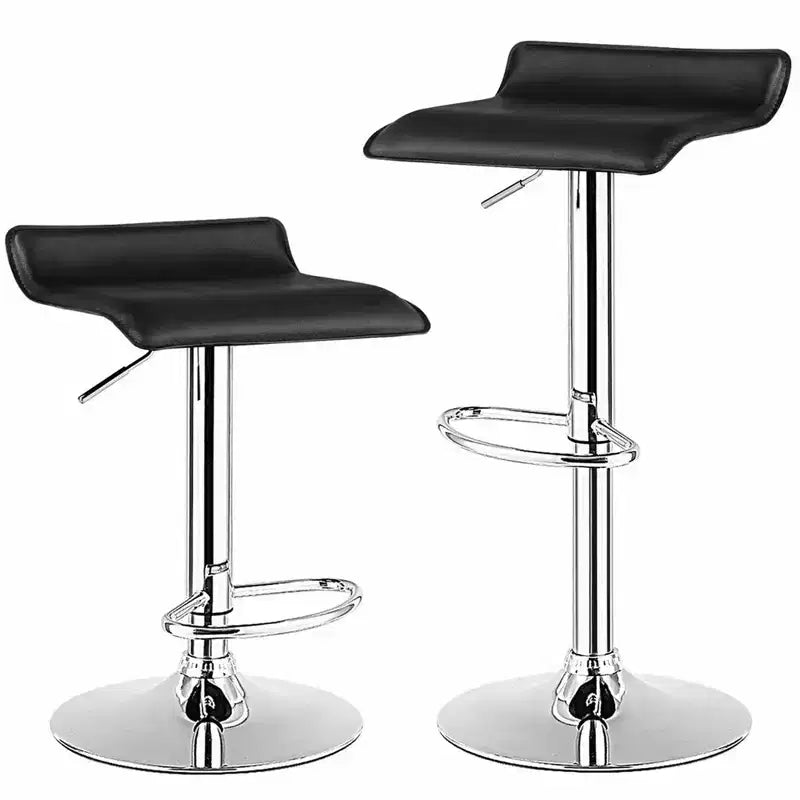 Tabouret de bar pivotant en cuir PU, chaises de comptoir de cuisine réglables