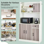 Bahut de cuisine 4 portes 180 cm avec rangement