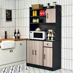 Bahut de cuisine 4 portes 180 cm avec rangement