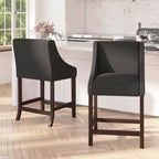 Tabouret de comptoir de 24 pouces avec garniture cloutée