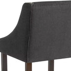 Tabouret de comptoir de 24 pouces avec garniture cloutée