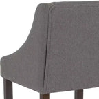 Tabouret de comptoir de 24 pouces avec garniture cloutée
