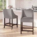 Tabouret de comptoir de 24 pouces avec garniture cloutée