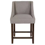 Tabouret de comptoir de 24 pouces avec garniture cloutée