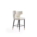 Holguin Upholstered Counter Height Barstool - Manhattan Comfort