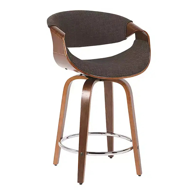 Tabourets de bar à hauteur de comptoir rembourrés Curvini