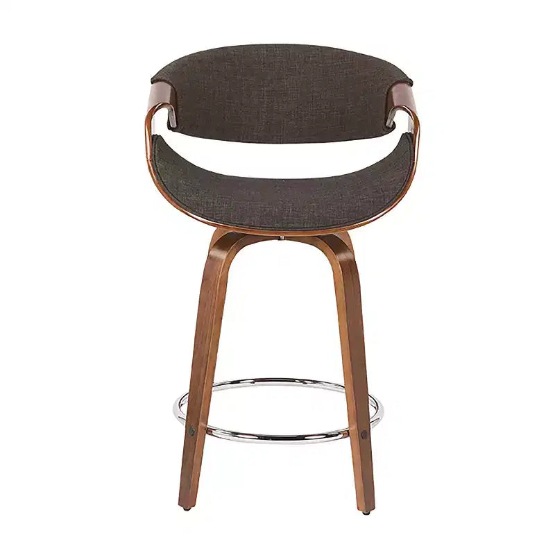 Tabourets de bar à hauteur de comptoir rembourrés Curvini