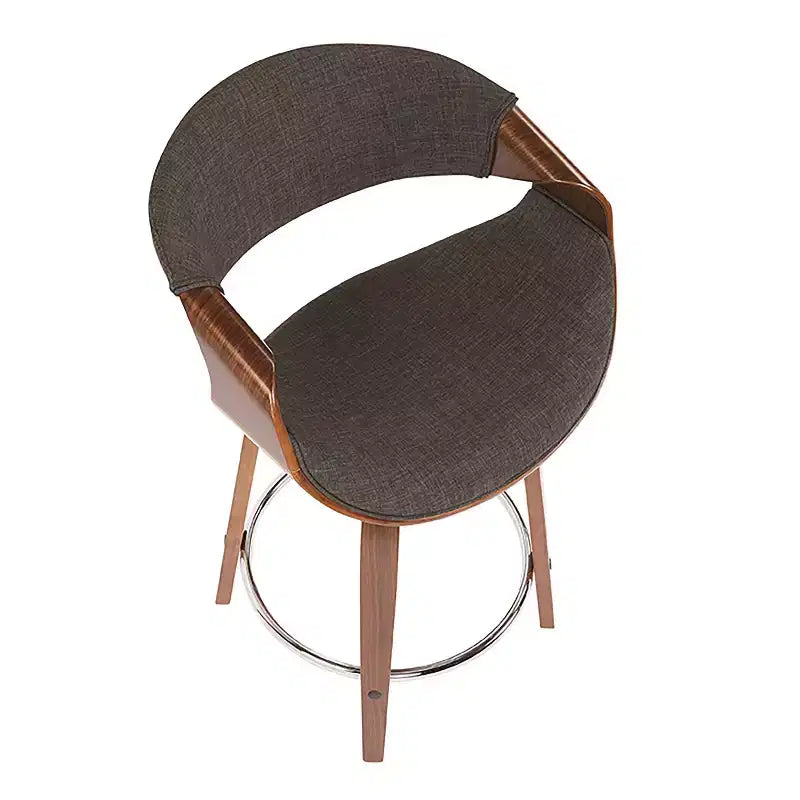 Tabourets de bar à hauteur de comptoir rembourrés Curvini